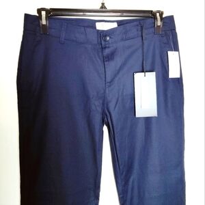 NWT Craft + Flow Men's Downtown Chino Slim Tapered Pants, Navy Blue, Sz 32W 32L